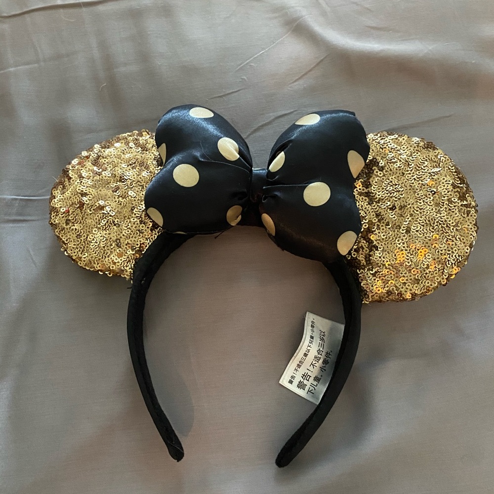 Black & Gold Disney Mickey Ears